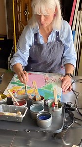 Some fun video shot by my daughter at an encaustic demo I did last year. Kinda wanna go back into that demo painting… #heatherkirtlandart #womenartist #batimoreartist #encaustic #encausticstudio #encausticvideo | Heather Kirtland -Artist