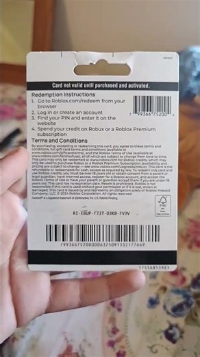 Redeem the robux gift card code 💀🥳😭