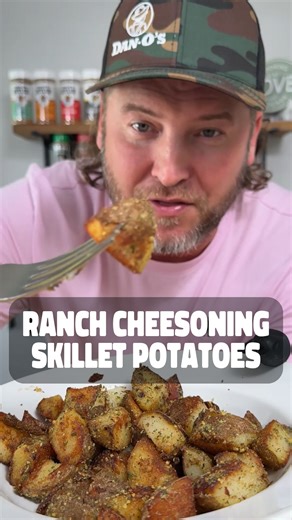 Crispy, cheesy, and on the table in no time! Check out how I made these Ranch Cheesoning Skillet Potatoes! 🥔🔥 | Dan-O's Seasoning
