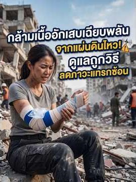 กล้ามเนื้ออักเสบเฉียบพลัน ผลกระทบจากภัยแผ่นดินไหว ดูแลให้ถูกวิธีลดการเกิดภาวะแทรกซ้อน