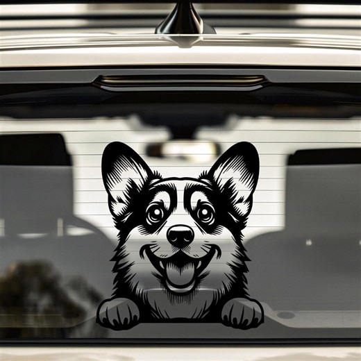 Welsh Corgi Car Decal: Dog Breed Bumper Sticker Gift for Corgi Dog Lover Mom Dad - Etsy