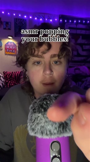 asmr bubble popping on you!! 🫶🩷 #asmr #nowaysmr #asmrtist #asmrmouthsounds #asmrsounds