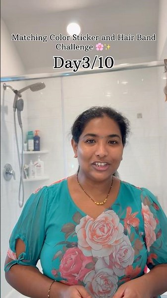 dress, bindi & headband ||10 days of matchy-matchy magic || Day 3 || USA Telugu Vlogs