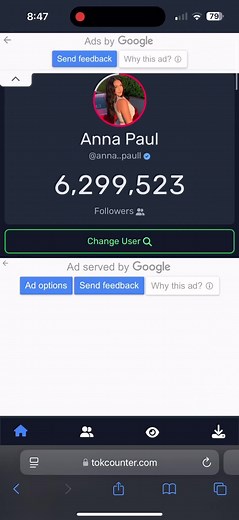 Anna Paul's Follower Count Drops Every Second