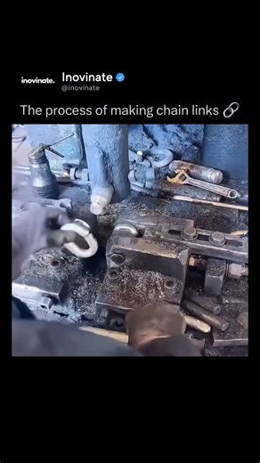 Inovinate on Instagram: "The process of making chain links involves shaping metal wire into uniform loops, cutting each loop to size, and then interconnecting them one by one to form a continuous chain. Each link is carefully bent, aligned, and closed to ensure strength and consistency, with precision playing a key role in maintaining equal spacing and durability. Once assembled, the chain often undergoes finishing steps such as welding, polishing, or coating to enhance its strength, appearance,