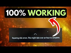 Windows Is Stuck On Repairing Disk Errors, This Might Take An Hour To Complete in Windows 11 FIXED