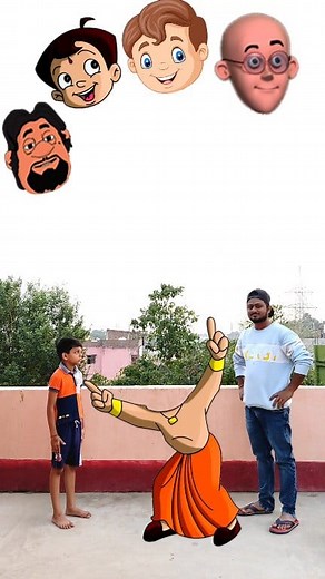 1.7M views · 6.6K reactions | Chota bheem head puzzle game funny vfx  #HappyChildrensDay #funny #game #trending #editing #vfx #funny #foryou #viral | Ayan mechanic | Facebook