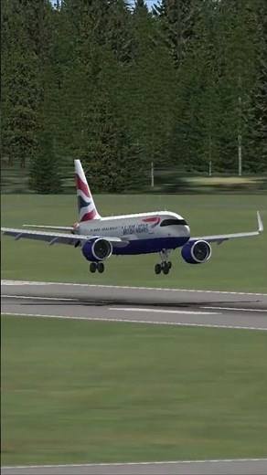 British A318neo Landing #shorts