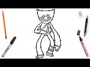 How To Draw Kissy Missy Easy Step By Step | Poppy Playtime Drawing Tutorial