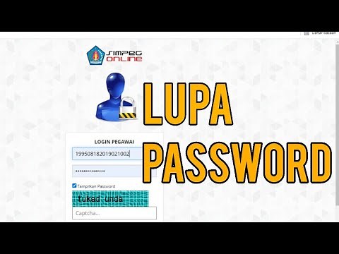 CARA RESET ULANG PASSWORD SIMPEG ONLINE