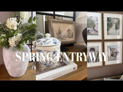 COZY SPRING DECORATE WITH ME | SIMPLE SPRING ENTRYWAY STYLING 2026🌹