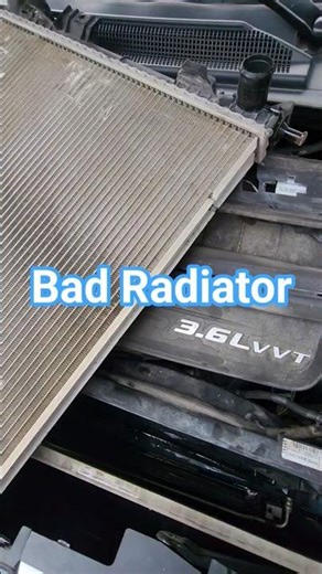 Today's project 2015 dodge grand caravan #radiator #leak