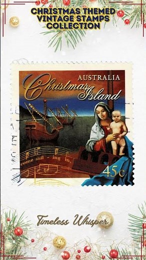Vintage Christmas & Christian Theme Postage Stamp Collection – Collectible Philately Set