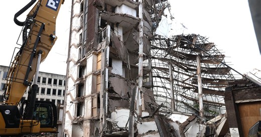 LIVE updates as part of building collapses following scaffolding failure
