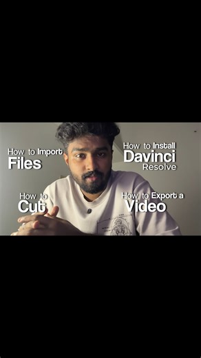 ANANTHU on Instagram: "Day 73/100 Beginner tutorial for Davinci Resolve , Basic video import, cuts, export. . . #edit #editing #tutorial #tutorialvideo #beginner #davinciresolve #davinci #resolve #vlog #100days"