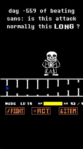 Is sans' final attack usually this LONG?