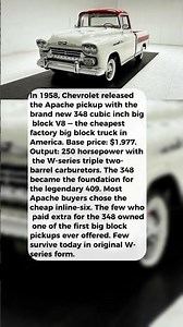 This Was Chevy's Cheapest Truck in 1958 — and the Hidden 348 Big Block #shorts #automobile #cars