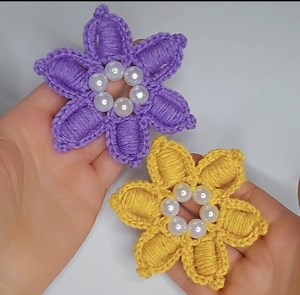274K views · 4.8K reactions | Super easy and beautiful Crochet flower with beads 朗 #Angel_crochet_the_best #Crochet #crocheting #knitting | Angel crochet | Facebook