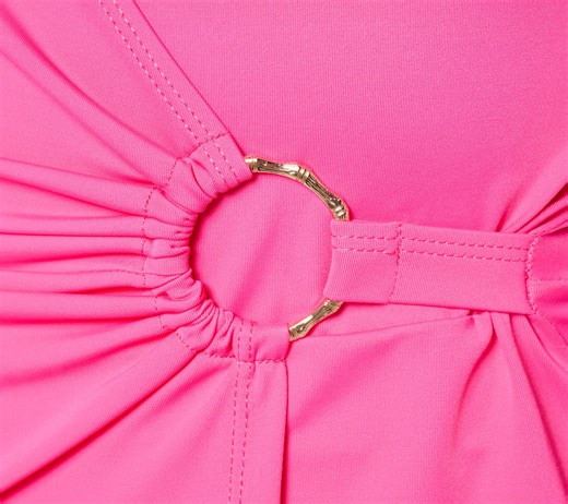 "As Is" Susan Graver Soleil Halter Wrap Swim Dress - QVC.com