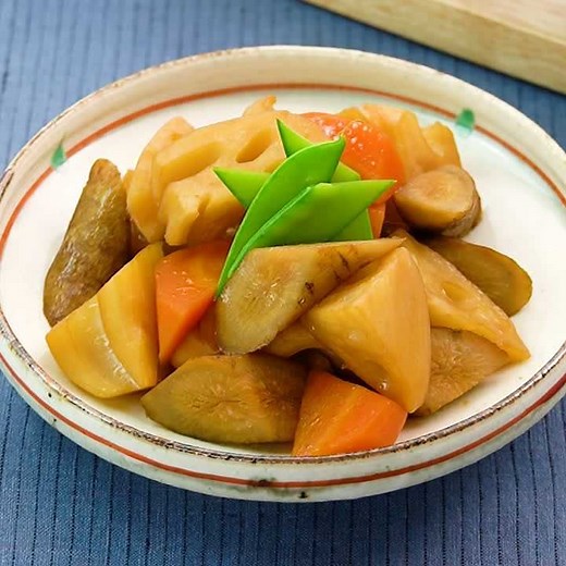 ほっこりする味わい！ 根菜の煮物のレシピ動画・作り方 | デリッシュキッチン