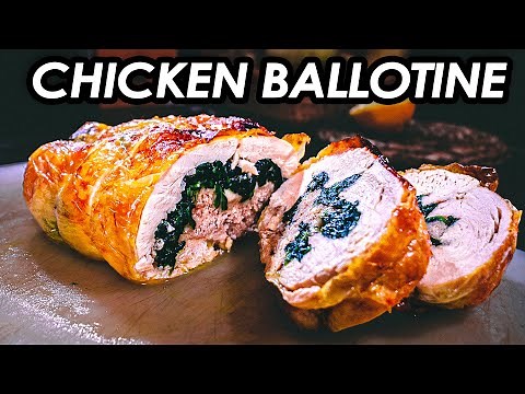 CHICKEN BALLOTINE - Jacques Pepin's Boned Out Chicken Masterpiece