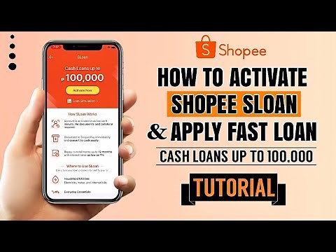 How to ACTIVATE Shopee SLoan and APPLY for a FAST LOAN | App Tutorial