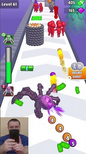 Spider Evolution 3D 🕷️❗Level 61❗#games #shorts