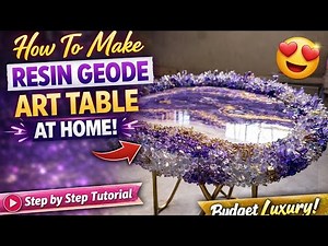 Don’t Buy Expensive Tables!😳 Make This Luxury Resin Table at Home | Full Tutorial Of Resin Art Table