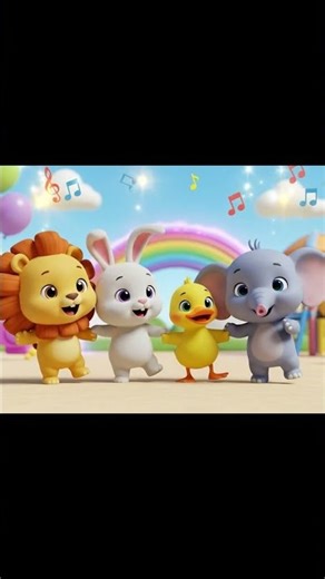 Cute Cartoon Video for Kids 🧸🌈 #shorts #cartoon #happykidsworld #kidsvideo