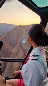 Helicopter Resting on a Land Helipad Surrounded by Open Terrain #HelicopterLanding | Amy