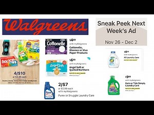 Household Week at Walgreens - Walgreens Weekly Ad Preview 11/26 - 12/2
