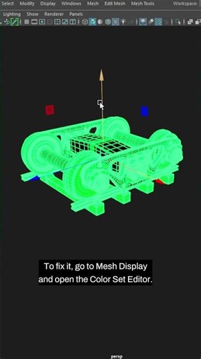 Maya Tips: Fix Black Model Fast #mayatutorial #modelingtips #shorts