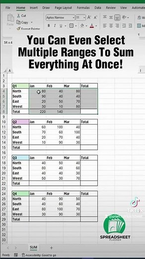 Sum Function in Excel