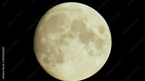 Moon close up craters terminator side large magnification air disturbance distortion