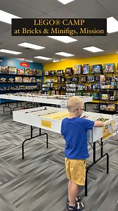 Two weeks of LEGO camp in July! @bammissionks is hosting summer camp for children ages 5-7 and 8-14! These LEGO® camps will have different themed days with kid favorites like space, Minecraft, LEGO® Friends, architecture, and more. Kids will learn from the Bricks & Minifigs staff how to create special LEGO® creations while having a blast with friends and even taking something home each day. You can sign up your child for camp at Bricks & Minifigs in Mission, KS by visiting the link in their bio.