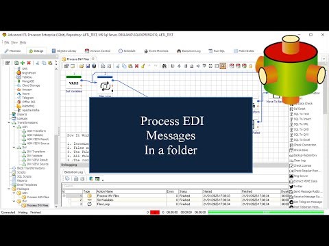 Processing EDI Messages in a folder | Advanced ETL Processor Tutorial 🎥