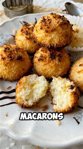 Delicious coconut macaroons 😋 #recipe #dessert