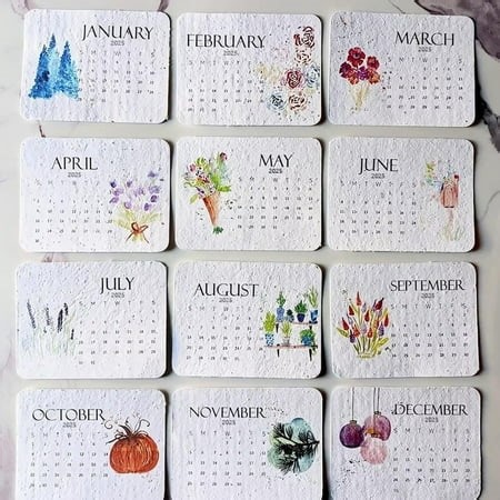 desk calendar 2025-2025 Seed Calendar 2025 Interesting Countdown Calendar From January 2025 To December 2025 Planning Scheduling And Organizing - Walmart.ca