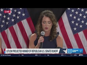 Trump-backed candidate Julia Letlow speaks after GOP Senate primary victory in Louisiana