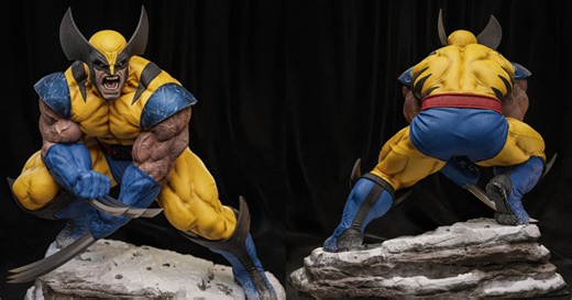 Angry Wolverine Recreated in 3D