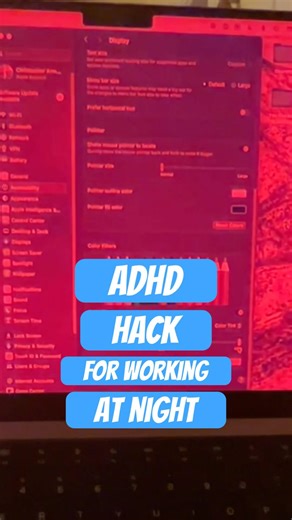 Blue light ruins your sleep. #adhd already suffers poor sleep so turn this on your Mac at night.