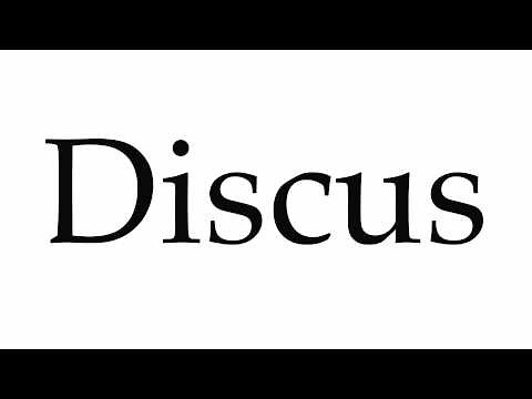 How to Pronounce Discus