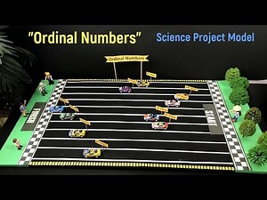 Ordinal Numbers Project Model | Easy Maths Project | DIY Ordinal Numbers Activity | diyas funplay