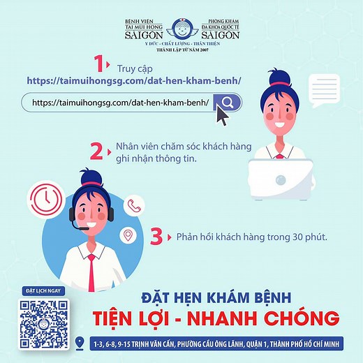 ĐẶT HẸN KHÁM BỆNH – PHÒNG KHÁM ĐA KHOA QUỐC TẾ SÀI GÒN