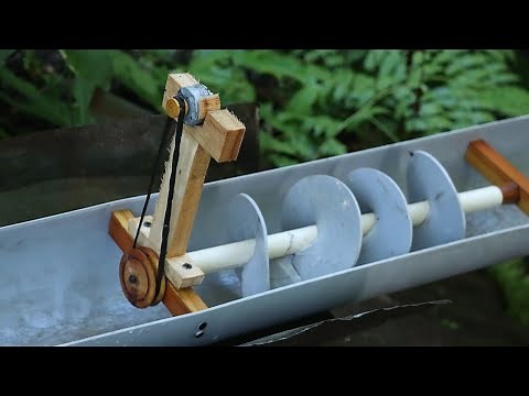 How to Make a Mini Screw Turbine at Home. | DIY |