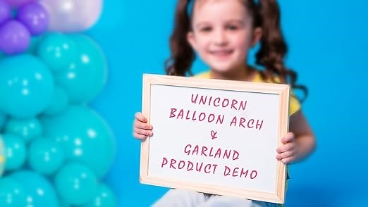 Pearl Unicorn Balloon Arch and Garland Kit