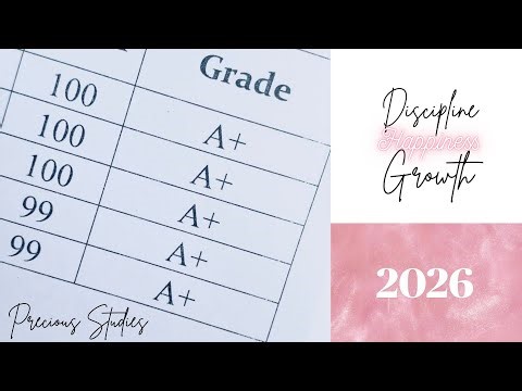 2 HOUR STUDY SESSION WITH A 10 MINUTE BREAK! 📚🎀