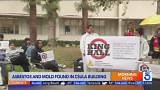 Group mounts protest over Cal State L.A.'s handing of mold found in building