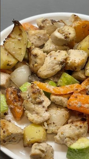 Air Fryer Chicken & Veggies - Healthy Dinner in 25 Minutes | Easy air fryer recipes
