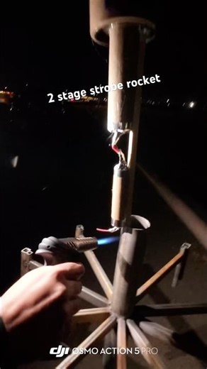2 stage strobe rocket #fireworks #pyro #diwali #newyear #celebration #fyp #funny #crazy #scary #fun